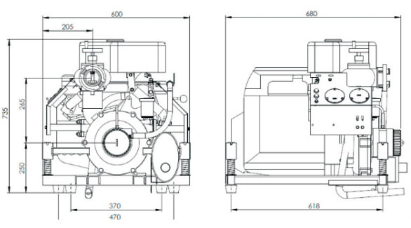 BJ22B-W diesel engine driven fire pump main configuration